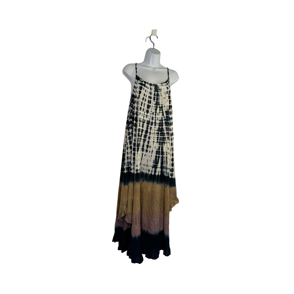 Elegant Tie-Dye Maxi Swim Cover-Up
